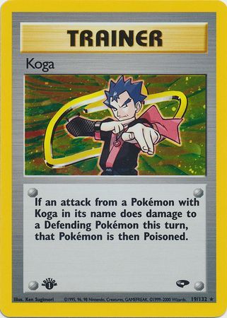 Koga - 19/132 - Holo - 1st Edition available at 401 Games Canada