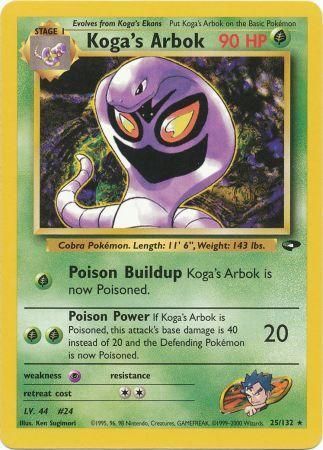 Koga's Arbok - 25/132 - Rare - Unlimited available at 401 Games Canada