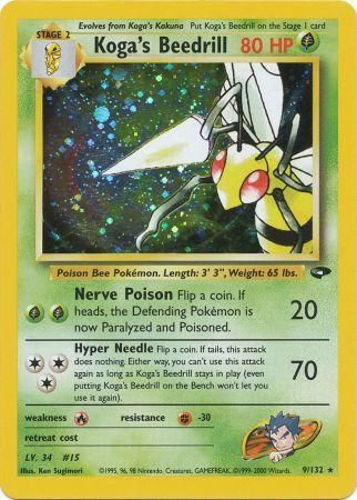 Koga's Beedrill - 9/132 - Holo - Unlimited available at 401 Games Canada