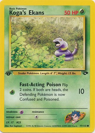 Koga's Ekans - 77/132 - Common - 1st Edition available at 401 Games Canada