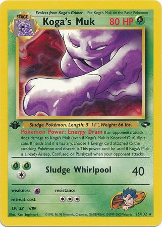 Koga's Muk - 26/132 - Rare - 1st Edition available at 401 Games Canada