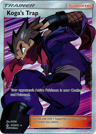 Koga's Trap - 211/214 - Full Art Ultra Rare available at 401 Games Canada