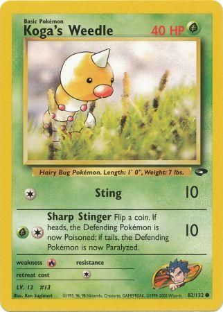 Koga's Weedle - 82/132 - Common - Unlimited available at 401 Games Canada