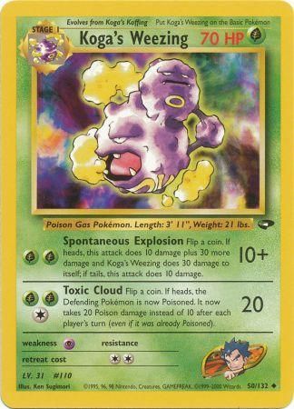 Koga's Weezing - 50/132 - Uncommon - Unlimited available at 401 Games Canada