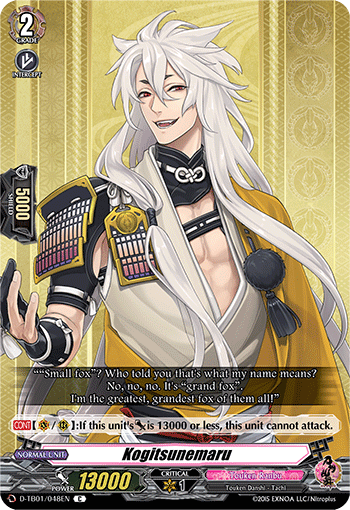 Kogitsunemaru - D-TB01/048 - Common available at 401 Games Canada