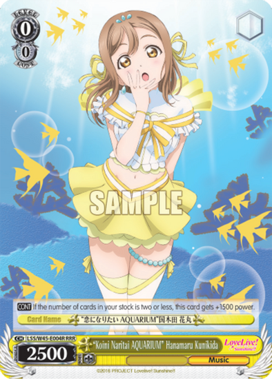 "Koi ni Naritai AQUARIUM" Hanamaru Kunikida - LSS/W45-E004R - Triple Rare available at 401 Games Canada