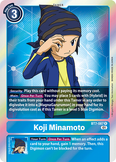 Koji Minamoto - BT7-087 - Rare available at 401 Games Canada