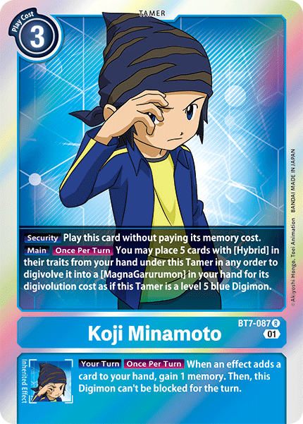 Koji Minamoto - BT7-087 - Rare available at 401 Games Canada