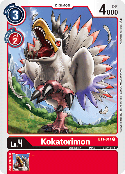 Kokatorimon - BT1-014 - Common available at 401 Games Canada