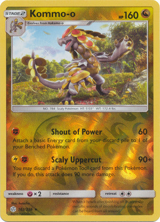 Kommo-o - 163/236 - Holo Rare - Reverse Holo available at 401 Games Canada
