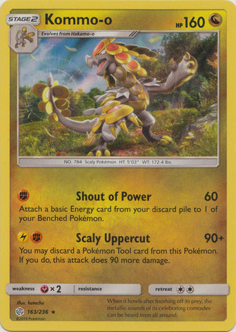 Kommo-o - 163/236 - Holo Rare available at 401 Games Canada