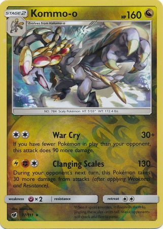 Kommo-o - 77/111 - Rare - Reverse Holo available at 401 Games Canada