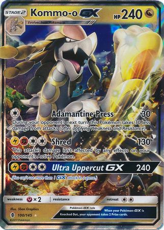 Kommo-o GX - 100/145 - Ultra Rare available at 401 Games Canada