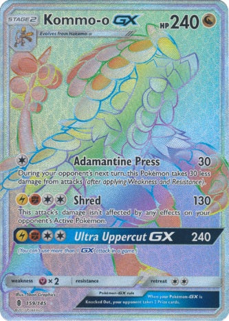 Kommo-o GX - 159/145 - Hyper Rare available at 401 Games Canada