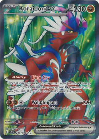 Koraidon ex - 231/198 - Full Art Ultra Rare available at 401 Games Canada