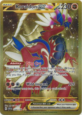 Koraidon ex - 254/198 - Gold Secret Rare available at 401 Games Canada