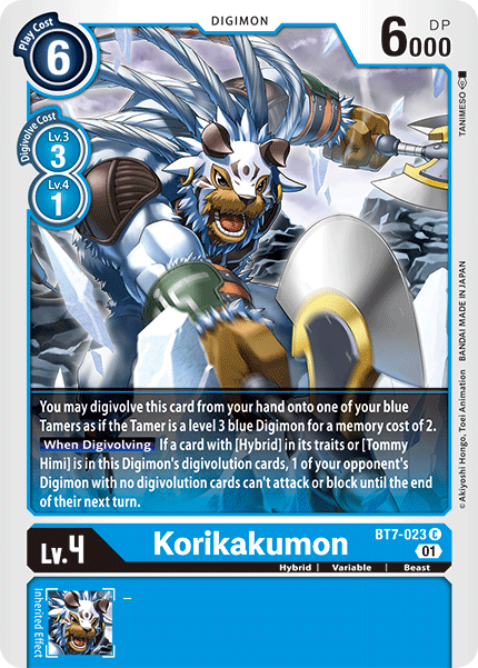 Korikakumon - BT7-023 - Common available at 401 Games Canada
