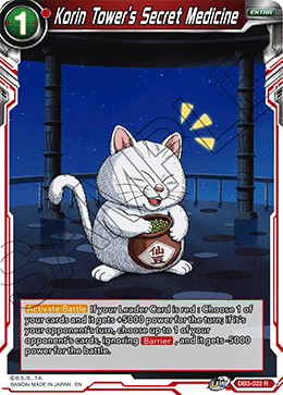 Korin Tower's Secret Medicine - DB3-022 - Rare available at 401 Games Canada