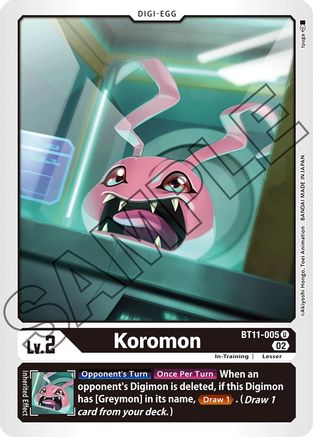 Koromon - BT11-005 - Uncommon available at 401 Games Canada