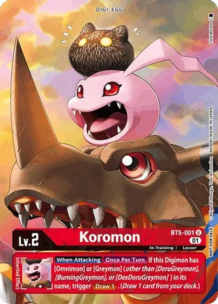 Koromon (Premier TO Event June 2021 Alternate Art) - BT5-001 - Promo available at 401 Games Canada