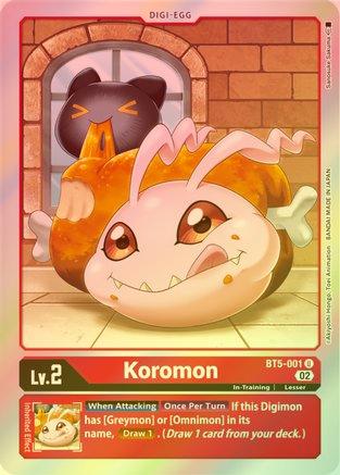 Koromon (Resurgence Booster Reprint) - BT5-001 - Uncommon (Foil) available at 401 Games Canada