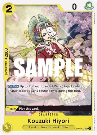 Kouzuki Hiyori - OP04-103 - Uncommon available at 401 Games Canada