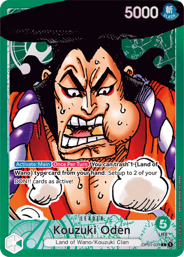 Kouzuki Oden (Parallel) - OP01-031 - Leader available at 401 Games Canada