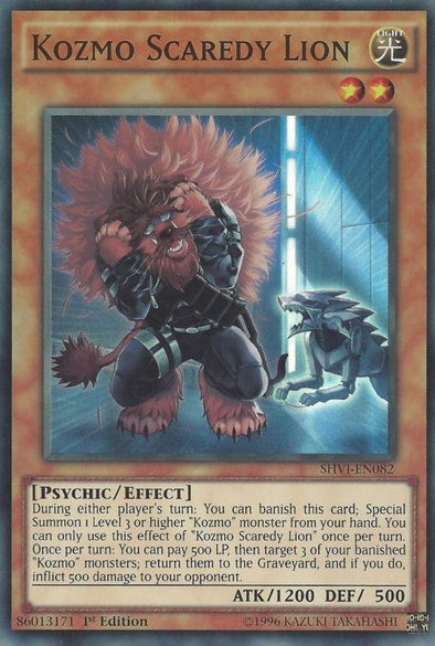 Kozmo Scaredy Lion - SHVI-EN082 - Super Rare - 1st Edition available at 401 Games Canada