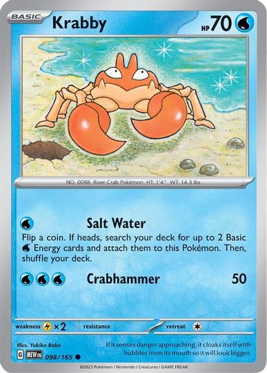 Krabby - 098/165 - Common available at 401 Games Canada