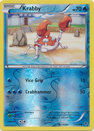 Krabby - 13/119 - Common - Reverse Holo available at 401 Games Canada