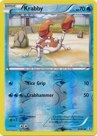 Krabby - 21/83 - Common - Reverse Holo available at 401 Games Canada