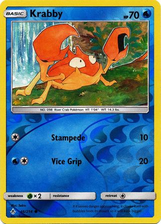 Krabby - 46/214 - Common - Reverse Holo available at 401 Games Canada
