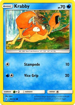 Krabby - 46/214 - Common available at 401 Games Canada