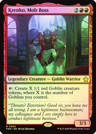 Krenko, Mob Boss (Foil) (FDN)