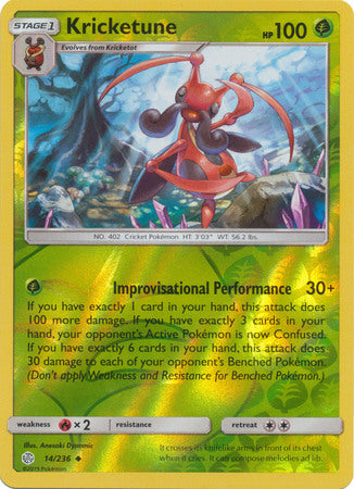 Kricketune - 14/236 - Uncommon - Reverse Holo available at 401 Games Canada