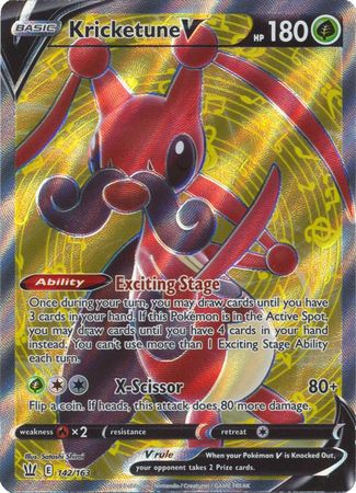 Kricketune V - 142/163 - Full Art Ultra Rare available at 401 Games Canada