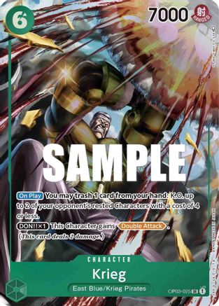 Krieg (Alternate Art) - OP03-025 - Super Rare available at 401 Games Canada