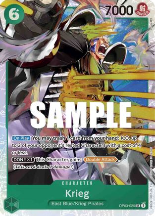 Krieg - OP03-025 - Super Rare available at 401 Games Canada