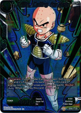 Krillin, Calling for Help - EX06-17 - Expansion Rare (Foil) available at 401 Games Canada