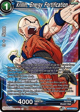 Krillin, Energy Fortification - BT13-043 - Common (FOIL) available at 401 Games Canada