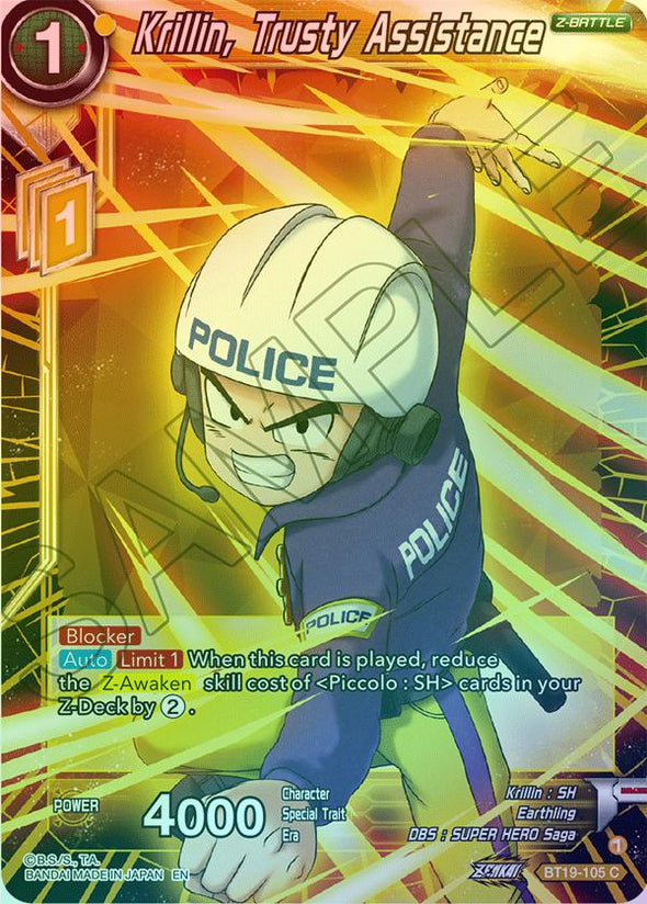 Krillin, Trusty Assistance - BT19-105 - Common (Foil) available at 401 Games Canada