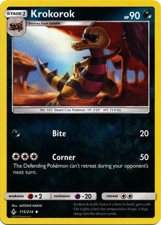 Krokorok - 115/214 - Uncommon - Reverse Holo available at 401 Games Canada