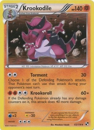 Krookodile - 65/114 - Holo Rare available at 401 Games Canada