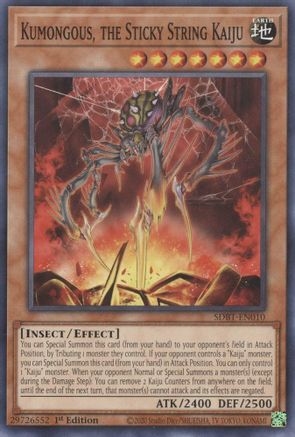 Kumongous, the Sticky String Kaiju - SDBT-EN010 - Common - 1st Edition available at 401 Games Canada