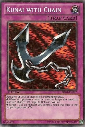 Kunai with Chain - BP01-EN087 - Starfoil Rare - 1st Edition available at 401 Games Canada