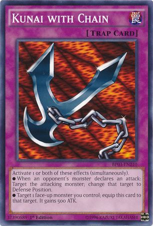 Kunai with Chain (Shatterfoil) - BP03-EN210 - Shatterfoil Rare - 1st Edition available at 401 Games Canada