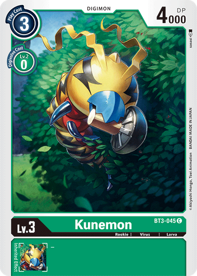 Kunemon - BT3-045 - Common available at 401 Games Canada