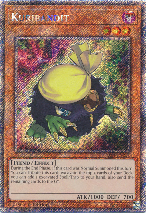 Kuribandit (Platinum Secret Rare) - RA04-EN221 - Platinum Secret Rare - 1st Edition