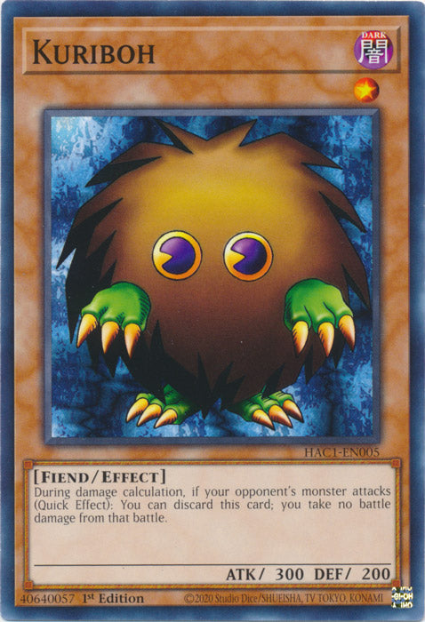 Kuriboh - HAC1-EN005 - Common available at 401 Games Canada