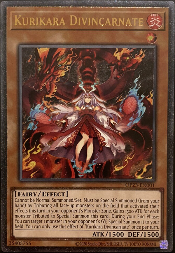 Kurikara Divincarnate (UTR) - OP23-EN001 - Ultimate Rare - Unlimited